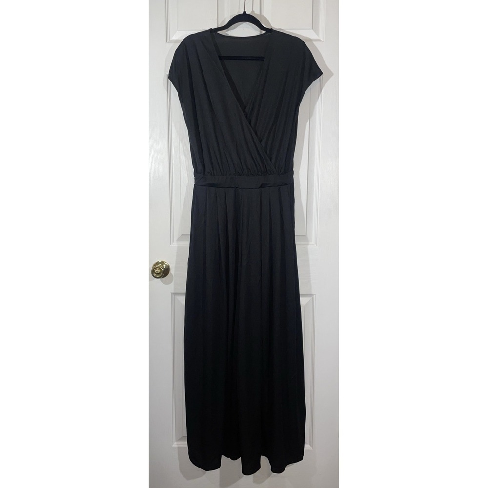 Halara Black Jumpsuit Sleevless Wide Leg Size M